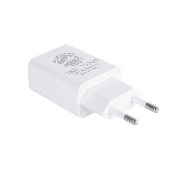 GloboStar® 79708 Φορτιστής Πρίζας Charger 1x Type-A USB Port DC 5V 1A Max 5W - Image 2