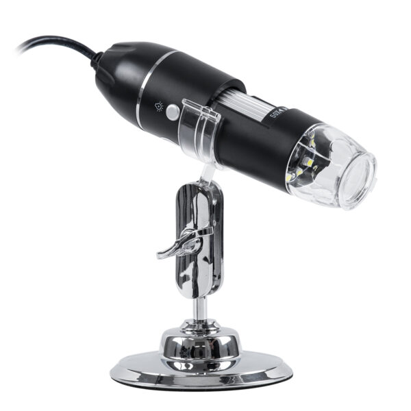 GloboStar® 79995 Digital Electron Microscope With 8 LED - Ψηφιακό Ηλεκτρονικό Μικροσκόπιο με 8 LED USB & Type-C Adapter DC 5v x1600 Zoom Mode - Video Camera 2MP 1600x1200 Φ3.5 x Υ12cm - Image 2