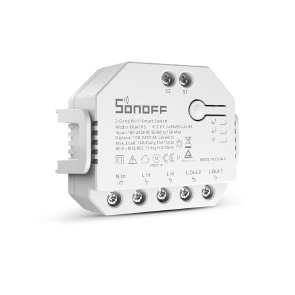 GloboStar® 80006 SONOFF DUALR3 - Wi-Fi Smart Switch Two Way Dual Relay & Power Measuring - 2 Output Channel - Image 6