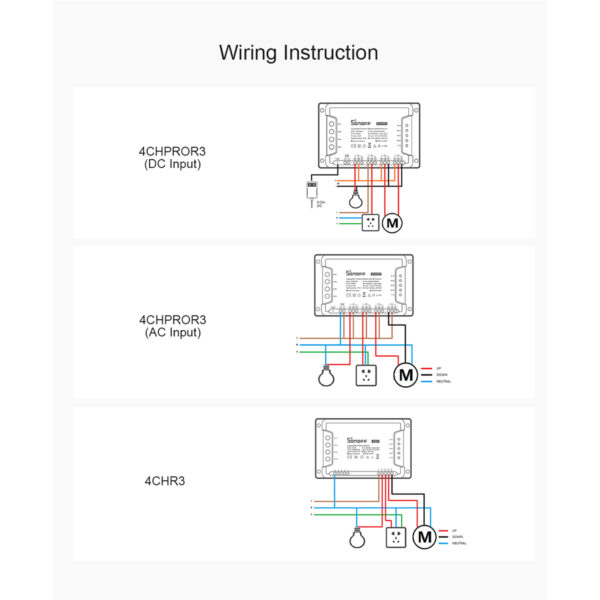 GloboStar® 80010 SONOFF 4CHR3 - Wi-Fi Smart Switch DIY Four Way 4 Gang - 4 Output Channel - Image 21