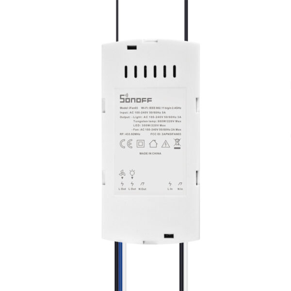 GloboStar® 80012 SONOFF iFan03-R2 - Wi-Fi Smart Switch Ceiling Fan & Light Controller - Image 2