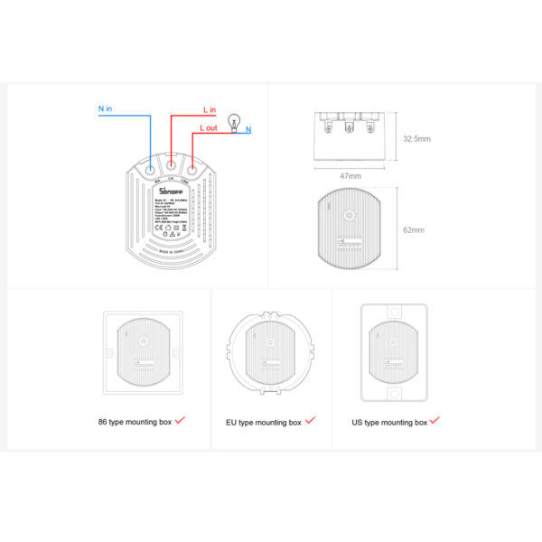 GloboStar® 80013 SONOFF D1-R2 - Wi-Fi Smart Switch Dimmer - Image 17