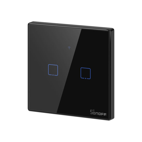 GloboStar® 80019 SONOFF T3EU2C-TX-EU-R2 - Wi-Fi Smart Wall Touch Button Switch 2 Way TX GR Series - Image 2