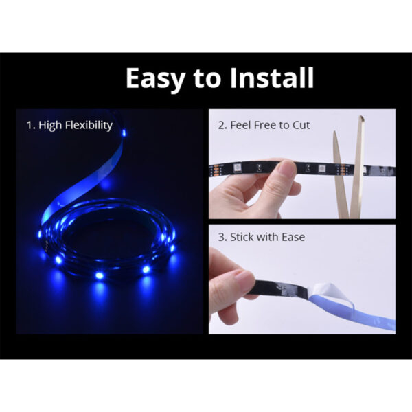 GloboStar® 80026 SONOFF L2-LITE-5M-EU-GR-R2 - Wi-Fi Smart RGB LED Light Strip SET 5M - Image 17