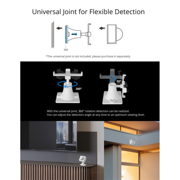 GloboStar® 80040 SONOFF SENSOR-BASE-R2 - Motion Sensor 360° x 90° Rotable Base - Image 3