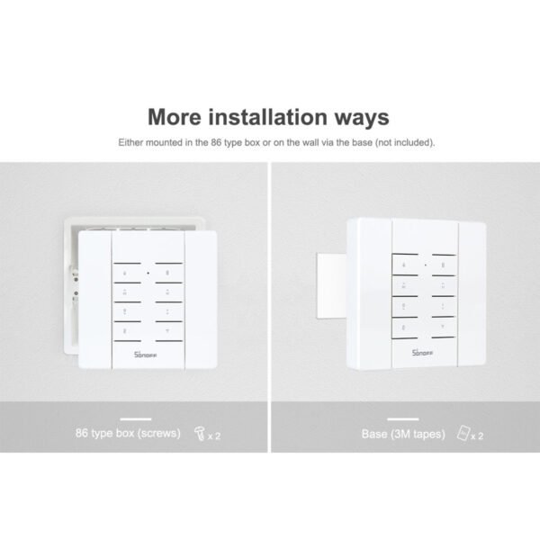 GloboStar® 80043 SONOFF RM433-BASE-R2 - Wall Base for RM433 Remote Controller - Image 15