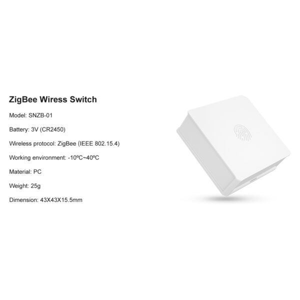 GloboStar® 80047 SONOFF SNZB-01-R3 - Zigbee Wireless 3 Way Touch Button Switch - Image 25