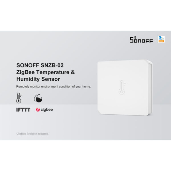 GloboStar® 80048 SONOFF SNZB-02-R3 – Zigbee Wireless Temperature & Humidity Sensor Real Time Monitoring - Image 8