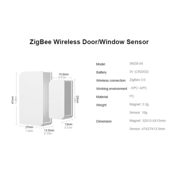 GloboStar® 80050 SONOFF SNZB-04-R3 – Zigbee Wireless Door/Window Security Sensor - Image 16