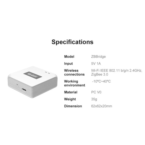 GloboStar® 80053 SONOFF ZBBRIDGE – Zigbee Bridge Wi-Fi Smart Hub - Switch Hub - Image 20