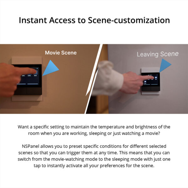 GloboStar® 80058 SONOFF NSPanel-R2-2022-EU - Wi-Fi Smart Scene Wall Switch(86/EU Type) - Integrated HMI Panel - Smart Temperature Control - Image 11