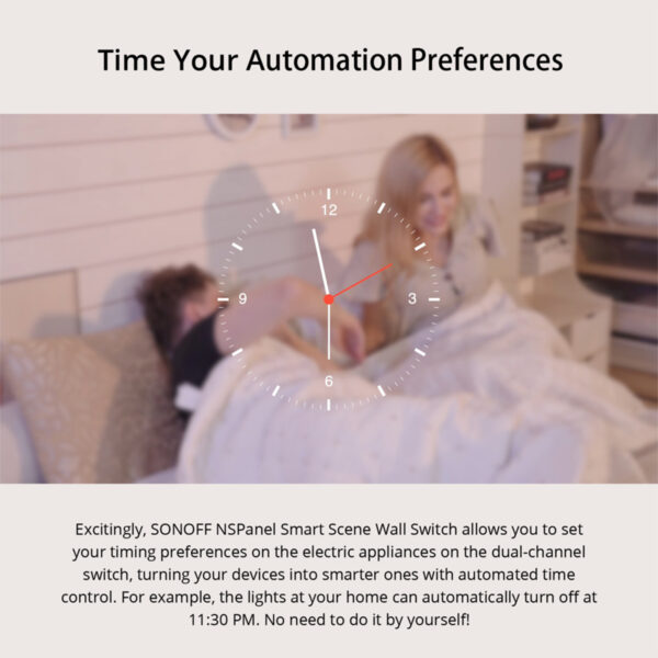 GloboStar® 80058 SONOFF NSPanel-R2-2022-EU - Wi-Fi Smart Scene Wall Switch(86/EU Type) - Integrated HMI Panel - Smart Temperature Control - Image 22