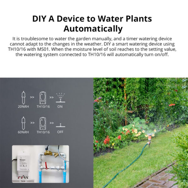 GloboStar® 80059 SONOFF MS01 - Smart Soil Moisture Sensor TH Sensor for TH10 & TH16 Models - Image 4