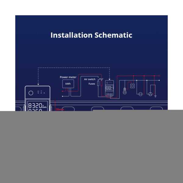 GloboStar® 80080 SONOFF POW Elite POWR320D Smart WiFi Real Time Power Consumption AC 100-240V MAX 20A - Image 19