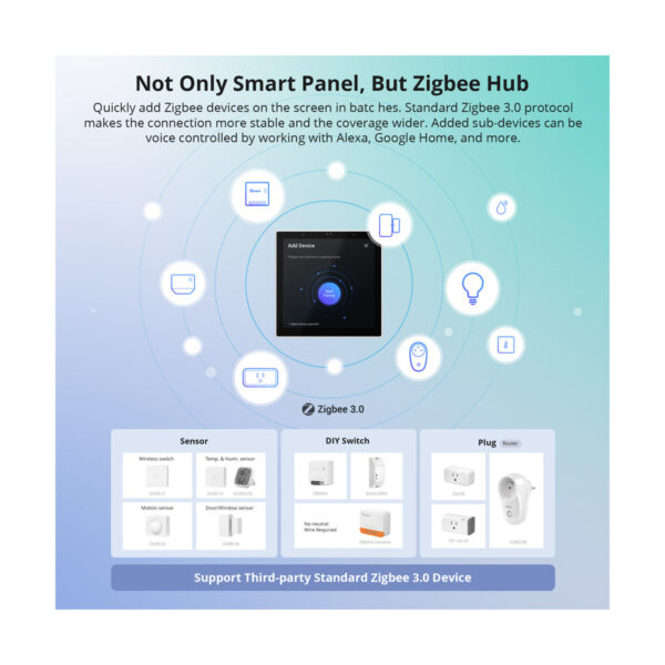 GloboStar® 80094 SONOFF NSPanel86PB Wi-Fi & Zigbee 3.0 Smart Scene Wall Switch (86/EU Type) - AC 100-240V - Integrated HMI Touch Panel - Smart Controller & Gateway for All Smart Devises - Image 10