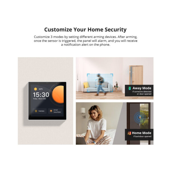 GloboStar® 80094 SONOFF NSPanel86PB Wi-Fi & Zigbee 3.0 Smart Scene Wall Switch (86/EU Type) - AC 100-240V - Integrated HMI Touch Panel - Smart Controller & Gateway for All Smart Devises - Image 11