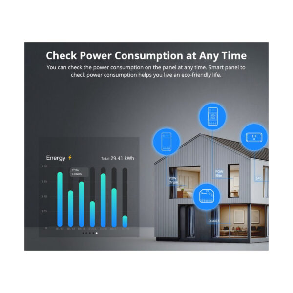 GloboStar® 80094 SONOFF NSPanel86PB Wi-Fi & Zigbee 3.0 Smart Scene Wall Switch (86/EU Type) - AC 100-240V - Integrated HMI Touch Panel - Smart Controller & Gateway for All Smart Devises - Image 21