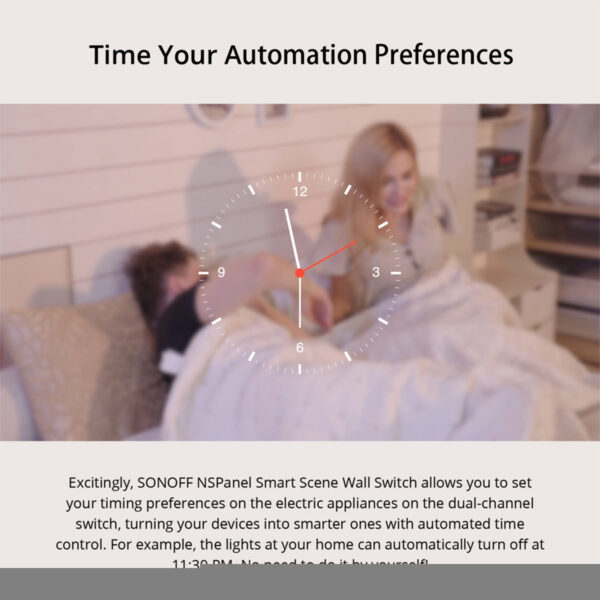 GloboStar® 80096 SONOFF NSPanel-EUW - Wi-Fi Smart Scene Wall Switch (86/EU Type) - Integrated HMI Touch Panel -  Smart Controller & Gateway for All Smart Devises - Image 20