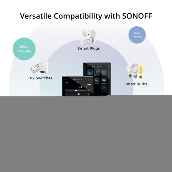 GloboStar® 80096 SONOFF NSPanel-EUW - Wi-Fi Smart Scene Wall Switch (86/EU Type) - Integrated HMI Touch Panel -  Smart Controller & Gateway for All Smart Devises - Image 23