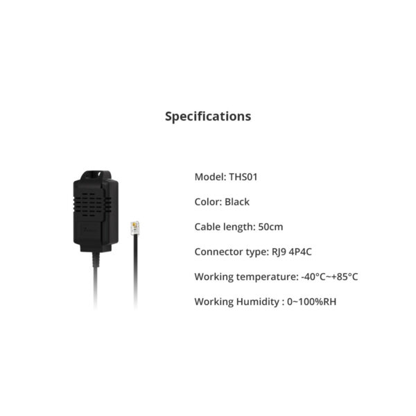 GloboStar® 80102 SONOFF THS01 Temperature and Humidity Sensor Measuring Range From -40℃ to +85℃ - Cable Length 50cm - Image 3