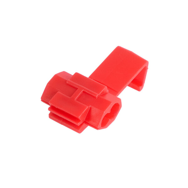 GloboStar® 81647 Cable Terminal - Κλέφτης Ρέυματος από Καλώδιο Max 10A - Κόκκινο - Μ2 x Π3 x Υ1.5cm - Πακέτο 20 Τεμαχίων - Image 4