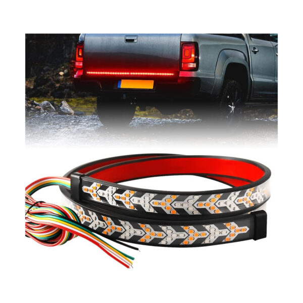 GloboStar® 81734 Car Backlit LED Strip Εύκαμπτη Ταινία 100cm Σήμανσης DRL Αυτοκινήτου 3 Προγραμμάτα Φωτισμού LED SMD 5050 12W DC 9-30V Αδιάβροχη IP65 Πορτοκαλί - Κόκκινο - 2 Χρόνια Εγγύηση - Image 5