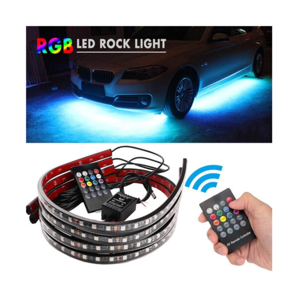 GloboStar® 81841 Car Underbody LED Tube Kit DC 12V 72W με Ασύρματο Χειριστήριο IR Αδιάβροχο IP68 Πολύχρωμο RGB - Image 6