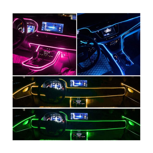 GloboStar® 81843 Car Optic Fiber LED Kit Smart Bluetooth - Φωτισμός Κιτ Οπτικής Ίνας Αυτοκινήτου DC 12V 10W με Smart Bluetooth Controller & Εφαρμογή APP Αδιάβροχο IP65 Πολύχρωμο RGB - Image 3