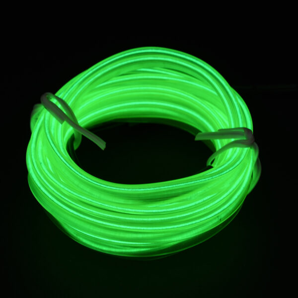 GloboStar® 82202 TUBE 360° Degree Διακοσμητική EL-Wire Neon Αυτοκινήτου Κορδόνι ΣΕΤ 3m 1W/3m 30lm/m 360° DC 12V με Βύσμα Αναπτήρα Αυτοκινήτου Αδιάβροχη IP68 Πράσινο Φωσφορούχο - Image 4