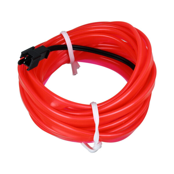 GloboStar® 82203 TUBE 360° Degree Διακοσμητική EL-Wire Neon Αυτοκινήτου Κορδόνι ΣΕΤ 3m 1W/3m 30lm/m 360° DC 12V με Βύσμα Αναπτήρα Αυτοκινήτου Αδιάβροχη IP68 Φούξια - Image 3