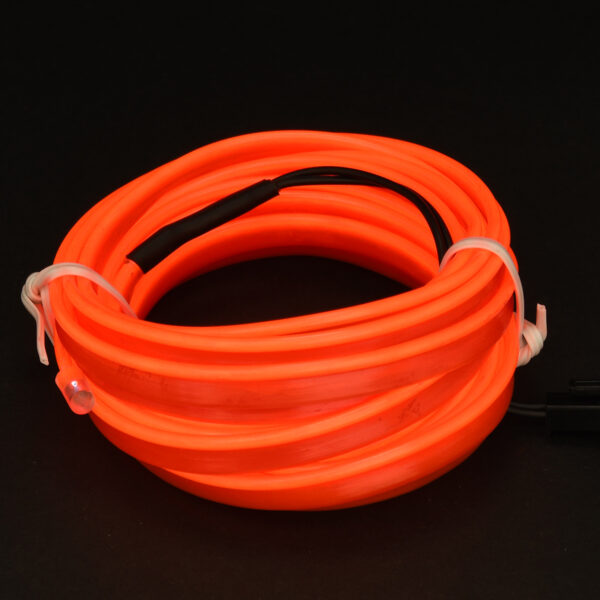 GloboStar® 82206 TUBE 360° Degree Διακοσμητική EL-Wire Neon Αυτοκινήτου Κορδόνι ΣΕΤ 3m 1W/3m 30lm/m 360° DC 12V με Βύσμα Αναπτήρα Αυτοκινήτου Αδιάβροχη IP68 Κόκκινο - Image 4