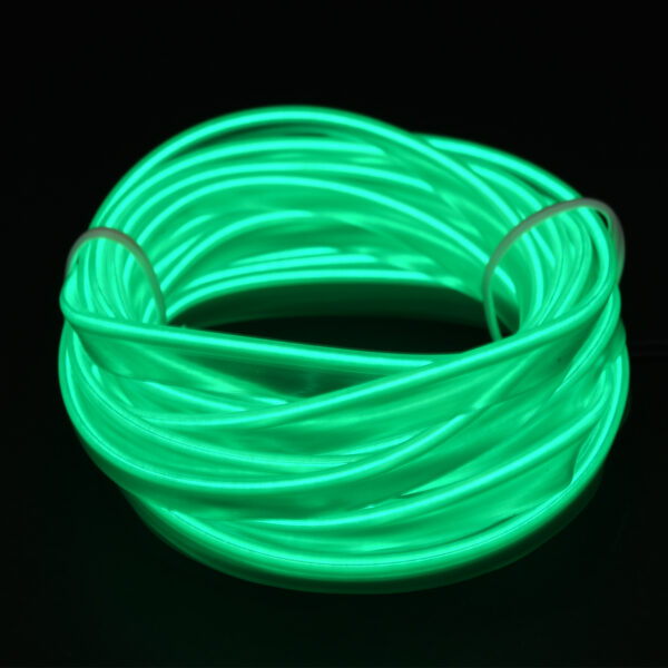 GloboStar® 82209 TUBE 360° Degree Διακοσμητική EL-Wire Neon Αυτοκινήτου Κορδόνι ΣΕΤ 3m 1W/3m 30lm/m 360° DC 12V με Βύσμα Αναπτήρα Αυτοκινήτου Αδιάβροχη IP68 Πράσινο - Image 4