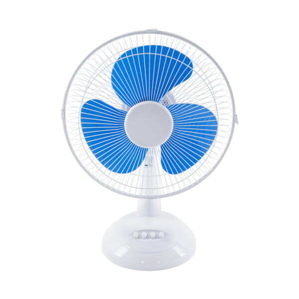 GloboStar® SOLARI-FAN 85353 Solar Fan Αυτόνομος Ηλιακός Επιτραπέζιος Ανεμιστήρας 25W 2 Λειτουργιών Ρεύματος με AC 220-240V ή με Φωτοβολταϊκό Panel 9V 12W & Επαναφορτιζόμενη Μπαταρία Li-ion 7.4V 4400mAh - 3 Ταχύτητες - IP20 - Μ24 x Π36 x Υ49cm - Λευκό & Μπλε - 2 Years Warranty - Image 3