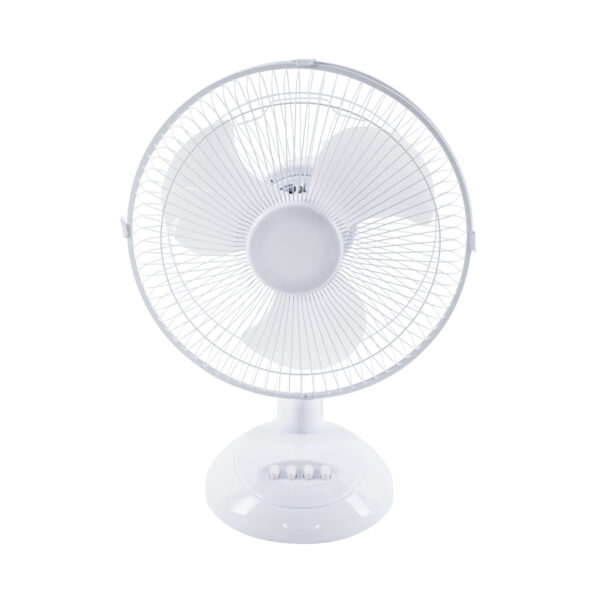 GloboStar® SOLARI-FAN 85354 Solar Fan Αυτόνομος Ηλιακός Επιτραπέζιος Ανεμιστήρας 25W 2 Λειτουργιών Ρεύματος με AC 220-240V ή με Φωτοβολταϊκό Panel 9V 12W & Επαναφορτιζόμενη Μπαταρία Li-ion 7.4V 4400mAh - 3 Ταχύτητες - IP20 - Μ24 x Π36 x Υ49cm - Λευκό - 2 Years Warranty - Image 3