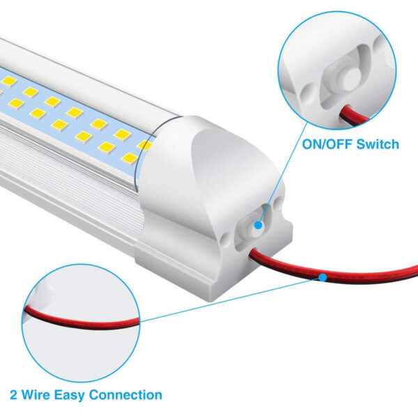 GloboStar® 85822 Φωτιστικό Καμπίνας - Cabinet Light 30CM - LED SMD 2835 10W 1000lm DC 12-85V με Κόλλα Διπλής Όψης 3M - Διακόπτη On/Off - Ψυχρό Λευκό 6000K - Image 5