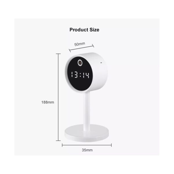 GloboStar® 86006 Rechargeable Table Camera WiFi HD 1080P 160° 1500mAh Two Way Audio Motion Detection & Digital Clock - Επαναφορτιζόμενη Επιτραπέζια Κάμερα WiFi HD 1080P 160° 1500mAh Διπλή Κατέυθυνση Ομιλίας Ανιχνευτή Κίνησης & Ψηφιακό Ρολόι - Λευκό - Image 15