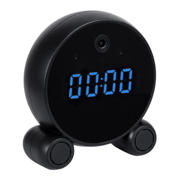 GloboStar® 86016 Rechargeable Table Camera 2MP WiFi HD 1080P 120° 5000mAh Two Way Audio Motion Detection & Digital Clock - Επαναφορτιζόμενη Επιτραπέζια Κάμερα 2MP WiFi HD 1080P 120° 5000mAh Διπλή Κατέυθυνση Ομιλίας Ανιχνευτή Κίνησης Ψηφιακό Ρολόι - Μαύρο - Image 2