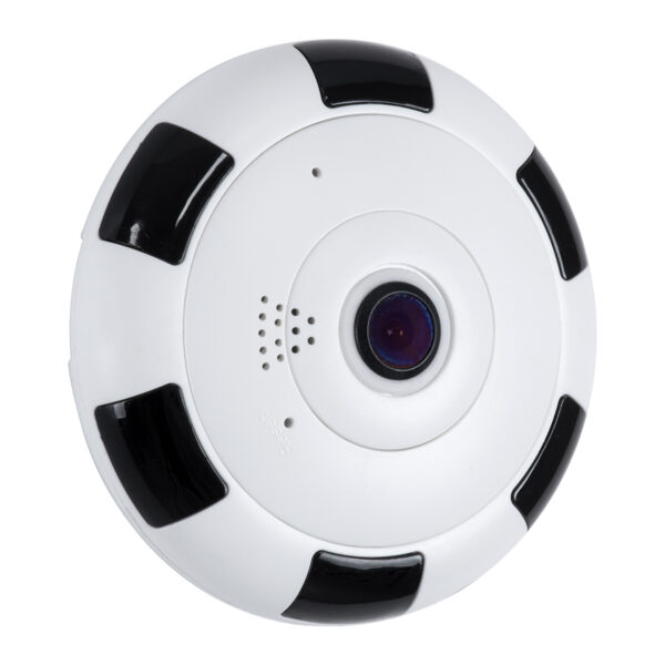 GloboStar® 86027 Επιτοίχια IP Camera 1080P WiFi 360° Μοιρών - Νυχτερινή Όραση με LED IR - Διπλή Κατέυθυνση Ομιλίας - Ανιχνευτή Κίνησης - Νυχτερινή Λήψη - Λευκό Μαύρο - Image 2