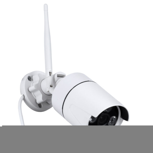 GloboStar® 86038 Ασύρματο Καταγραφικό με 8 x Camera 2MP 1080P WiFi  150° Μοιρών - Αδιάβροχο IP66 - Νυχτερινή Όραση με LED IR - Μονή Κατέυθυνση Ομιλίας - Ανιχνευτή Κίνησης - Νυχτερινή Λήψη - Λευκό - Image 4