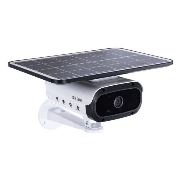 GloboStar® 86047 Αυτόνομη Ηλιακή Camera 1080P 2MP WiFi 150° Μπαταρία 3200mAh Φωτοβολταϊκό Πάνελ Διπλή Κατέυθυνση Ομιλίας Αδιάβροχη IP66 Ψυχρό Λευκό 6000K - Λευκό - Image 2