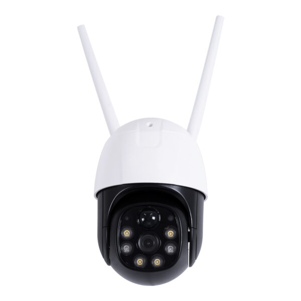 GloboStar® 86055 Αυτόνομη Ηλιακή IP Camera 1080P 2MP WiFi 350° Μοιρών - 3200mAh - Φωτοβολταϊκό Πάνελ - Νυχτερινή Όραση με LED IR - Ανιχνευτή Κίνησης - Νυχτερινή Λήψη - Αδιάβροχη IP66 - Λευκό - Image 3