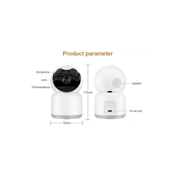 GloboStar® 86072 Table Camera WiFi HD 1080P 3MP 350° Two Way Audio & Motion Detection - Επιτραπέζια Κάμερα WiFi HD 1080P 350° Διπλή Κατέυθυνση Ομιλίας με Ανιχνευτή Κίνησης - Following Face Auto Tracking - Λευκό - Image 16