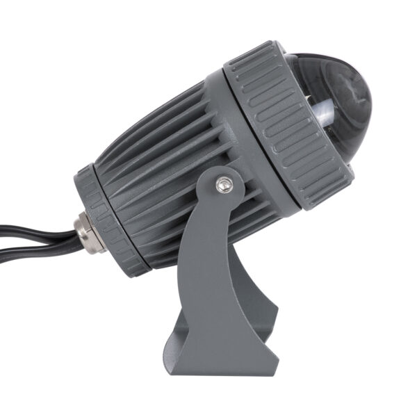 GloboStar® SPOT-FENIA 90137 Σποτ Φωτισμου Wall Washer LED 10W 1000lm 5° DC 24V DMX512 Αδιάβροχο IP65 D7 x H12cm RGB - Γκρι Ανθρακί - 3 Years Warranty - Image 3