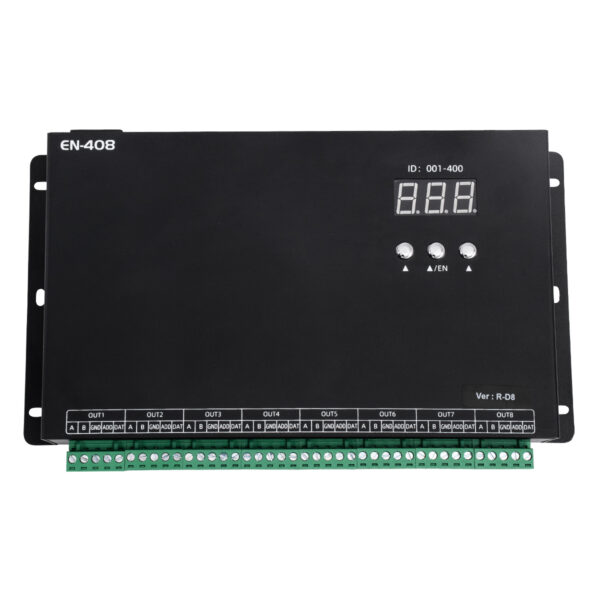 GloboStar® 90146 SEEKWAY EN-408 - Professional Channel Controller - Full Colour LED Digital Control System - Κεντρικός & Slave Controller Καναλιών Εξόδου για Ψηφιακά Προϊόντα LED Digital Pixel TTL & DMX512 - Single Colour & RGB & RGBW - Synchronous - Image 4