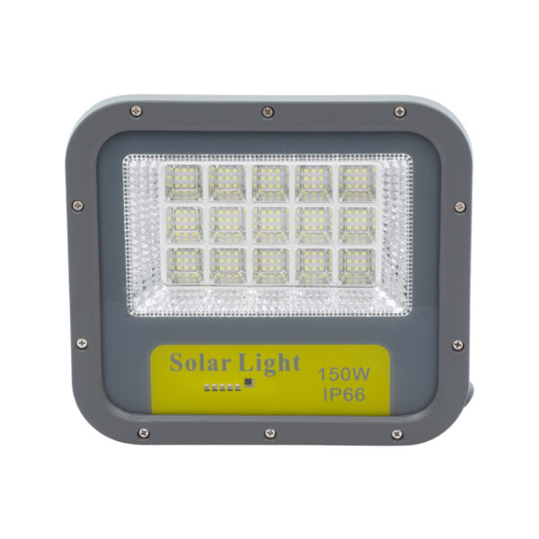 GloboStar® HECATE 90205 Αυτόνομος Ηλιακός Προβολέας LED SUPREME Series SMD 150W 15000lm με Ενσωματωμένη Μπαταρία 15000mAh - Φωτοβολταϊκό Πάνελ με Αισθητήρα Ημέρας-Νύχτας και Ασύρματο Χειριστήριο RF 2.4Ghz Αδιάβροχος IP66 Ψυχρό Λευκό 6000K - 3 Χρόνια Εγγύηση - Image 4