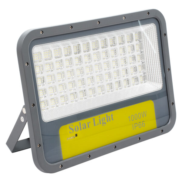 GloboStar® HECATE 90208 Αυτόνομος Ηλιακός Προβολέας LED SUPREME Series SMD 1000W 100000lm με Ενσωματωμένη Μπαταρία 80000mAh - Φωτοβολταϊκό Πάνελ με Αισθητήρα Ημέρας-Νύχτας και Ασύρματο Χειριστήριο RF 2.4Ghz Αδιάβροχος IP66 Ψυχρό Λευκό 6000K - 3 Χρόνια Εγγύηση - Image 2