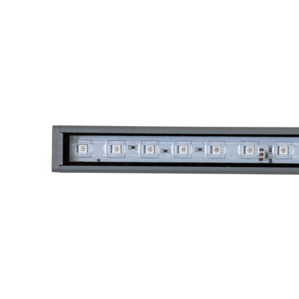 GloboStar® DIGI-BAR 90210 Ψηφιακή Μπάρα Φωτισμού Wall Washer Digital Pixel Facade Tuber Bar LED 12W 720lm 90° DC 24V Αδιάβροχο IP65 L100 x W3.2 x H3cm RGB DMX512 - Ασημί με Διάφανο Κάλυμμα - 3 Years Warranty - Image 7