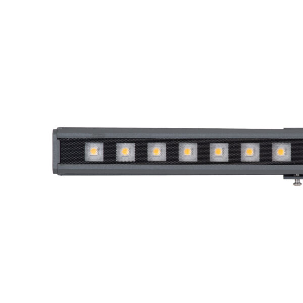 GloboStar® DIGI-BAR 90211 Ψηφιακή Μπάρα Φωτισμού Wall Washer Digital Pixel Facade Tuber Bar LED 12W 840lm 45° DC 24V Αδιάβροχο IP65 L100 x W3.5 x H3.2cm Θερμό Λευκό 2700K DMX512 - Γκρι Ανθρακί με Pixel Lens Φακούς - 3 Years Warranty - Image 7