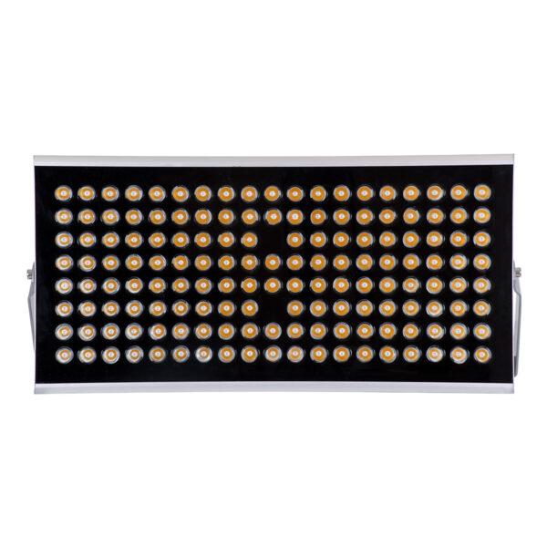 GloboStar® FLOOD-TENA 90223 Προβολέας Wall Washer για Φωτισμό Κτιρίων LED 150W 13500lm 10° DC 24V Αδιάβροχο IP65 L43.5 x W15.5 x H18cm Θερμό Λευκό 2700K - Ασημί - 3 Years Warranty - Image 3