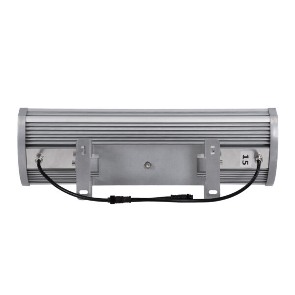 GloboStar® FLOOD-TENA 90226 Προβολέας Wall Washer για Φωτισμό Κτιρίων LED 144W 12240lm 10° DC 24V Αδιάβροχο IP65 L57 x W18 x H19.5cm RGBW DMX512 - Ασημί - 3 Years Warranty - Image 4